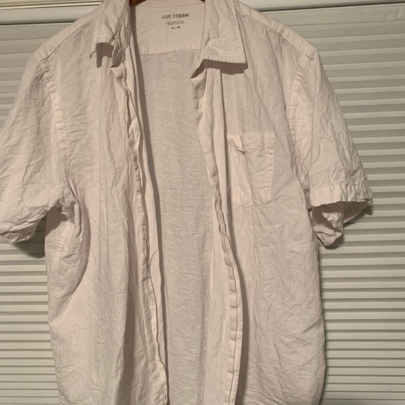 White XL Joe Fresh shot sleeve button up - Picture 3 of 4